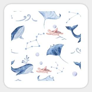 Ocean galaxy Sticker